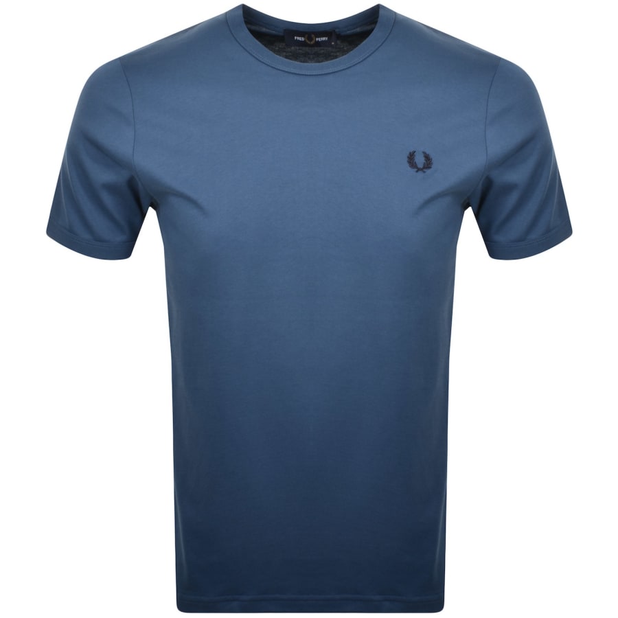 Fred Perry Ringer T Shirt Blue Mainline Menswear Ireland